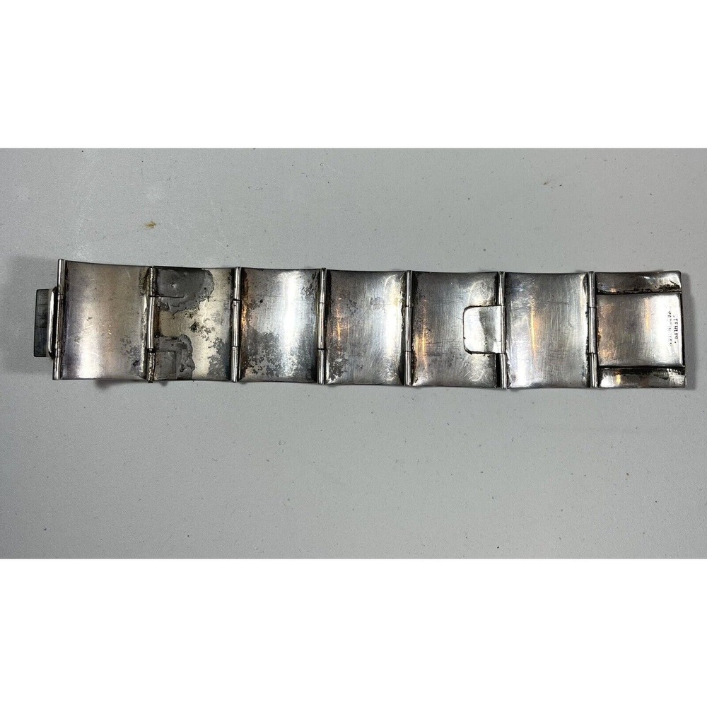 Lot Of 3 Vintage Siam Sterling Silver Brooches & Cuff Bracelet Made In Thailand - Picture 9 of 9